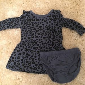 Carters leopard print dress with bloomers